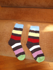 Tagi. Warm striped wool socks