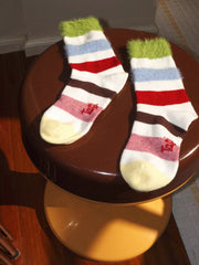 Tagi. Warm striped wool socks