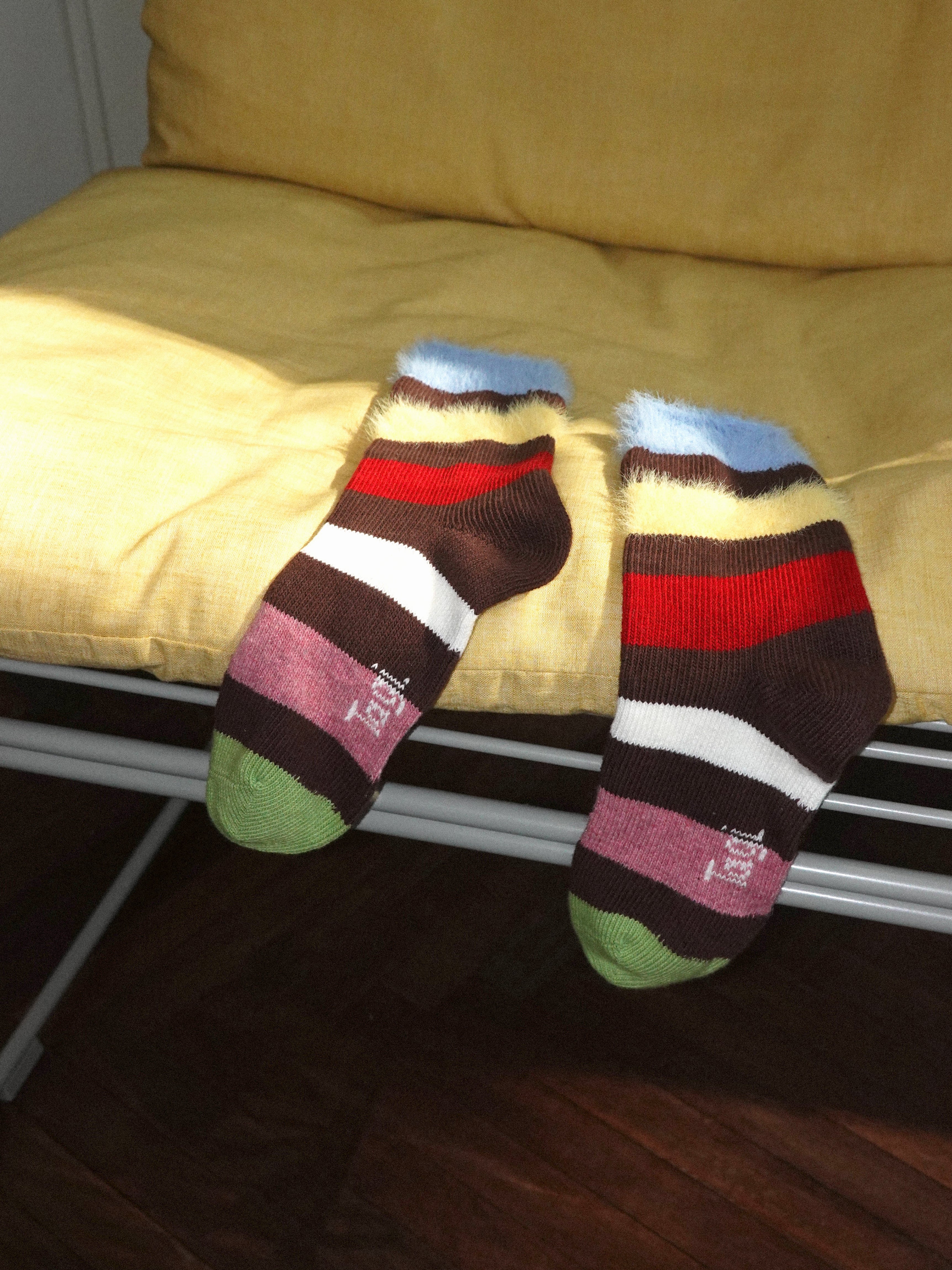 Tagi. Warm striped wool socks