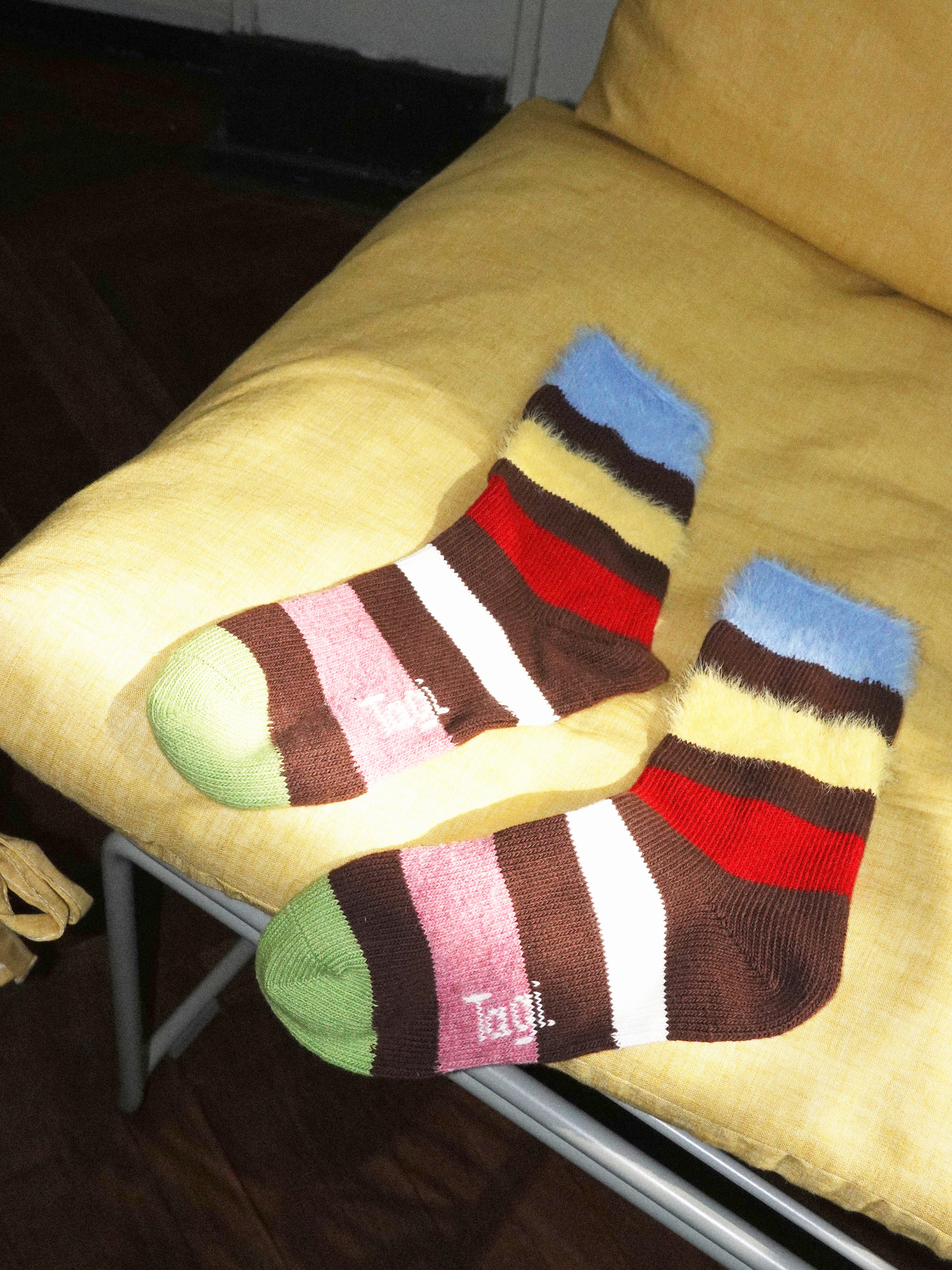 Tagi. Warm striped wool socks