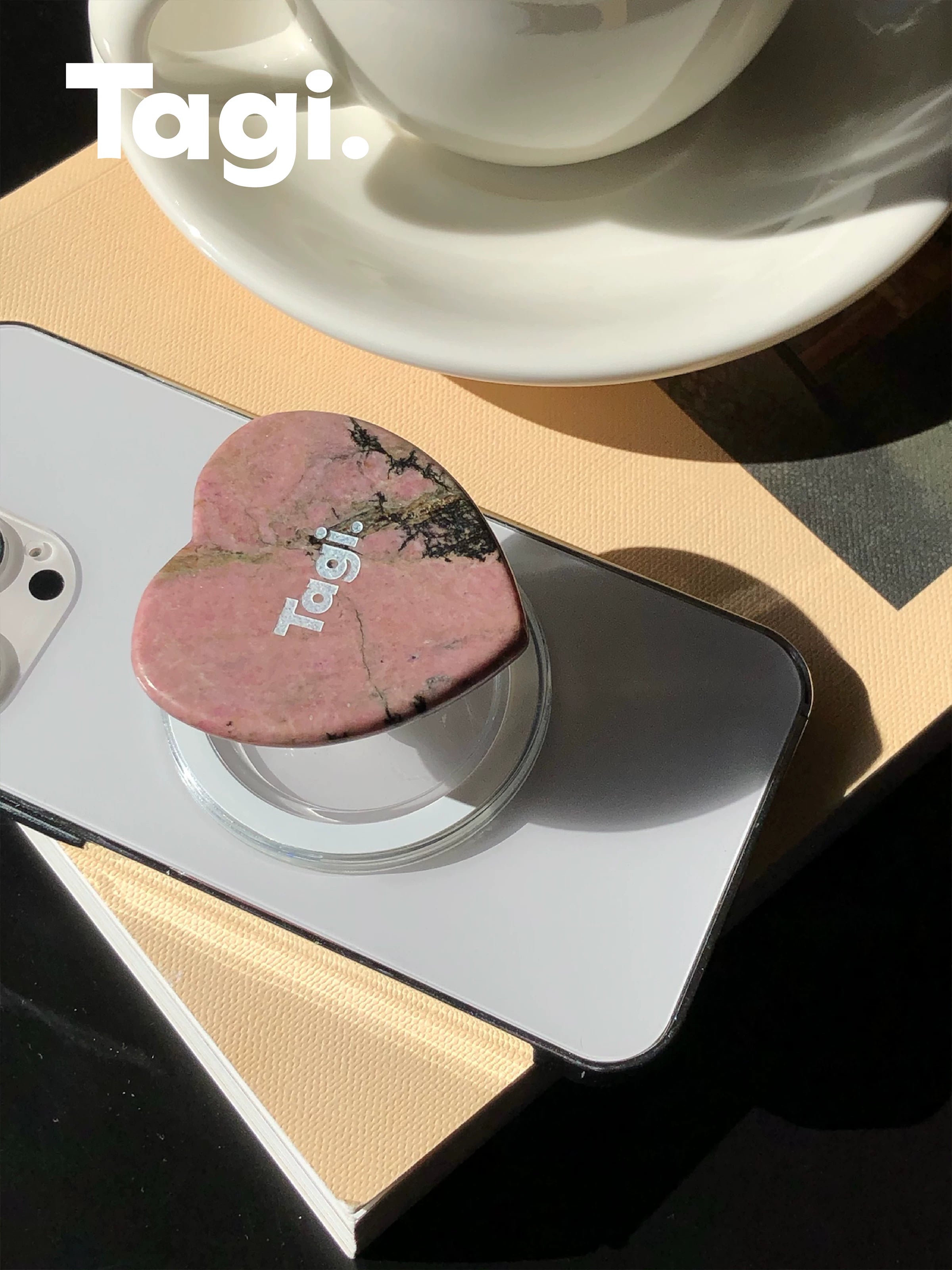 Tagi. Natural Stone Magnetic Phone Holder Grip