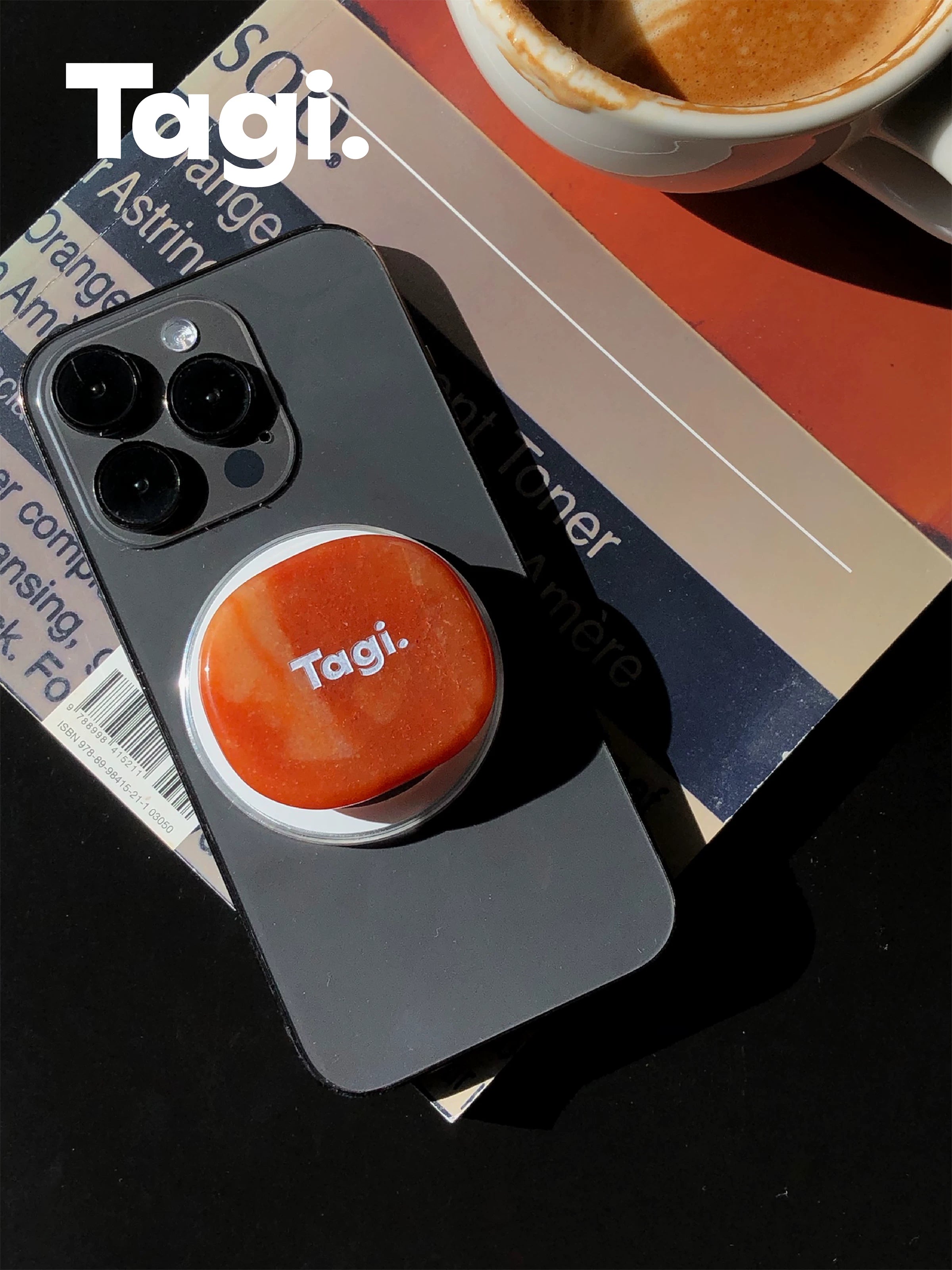 Tagi. Natural Stone Magnetic Phone Holder Grip