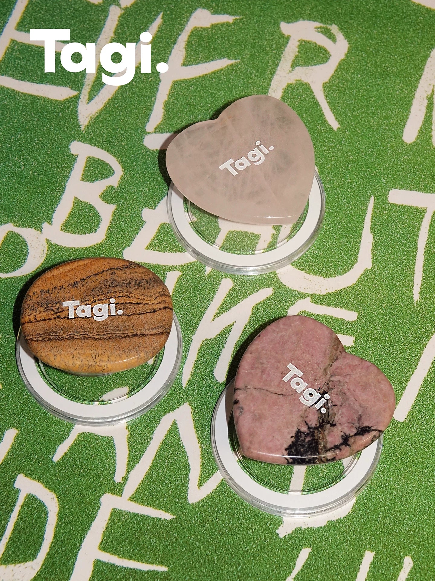 Tagi. Natural Stone Magnetic Phone Holder Grip