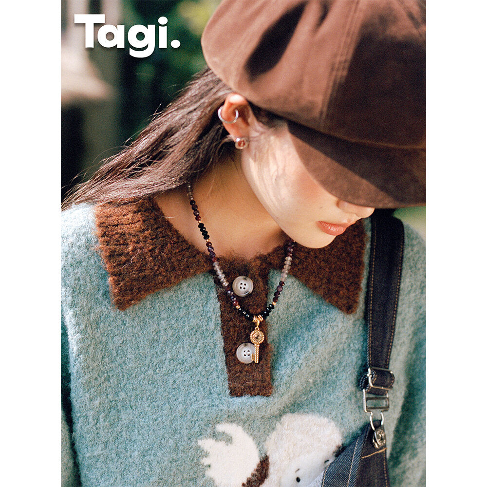 Tagi. Vintage Key & Lock Necklace
