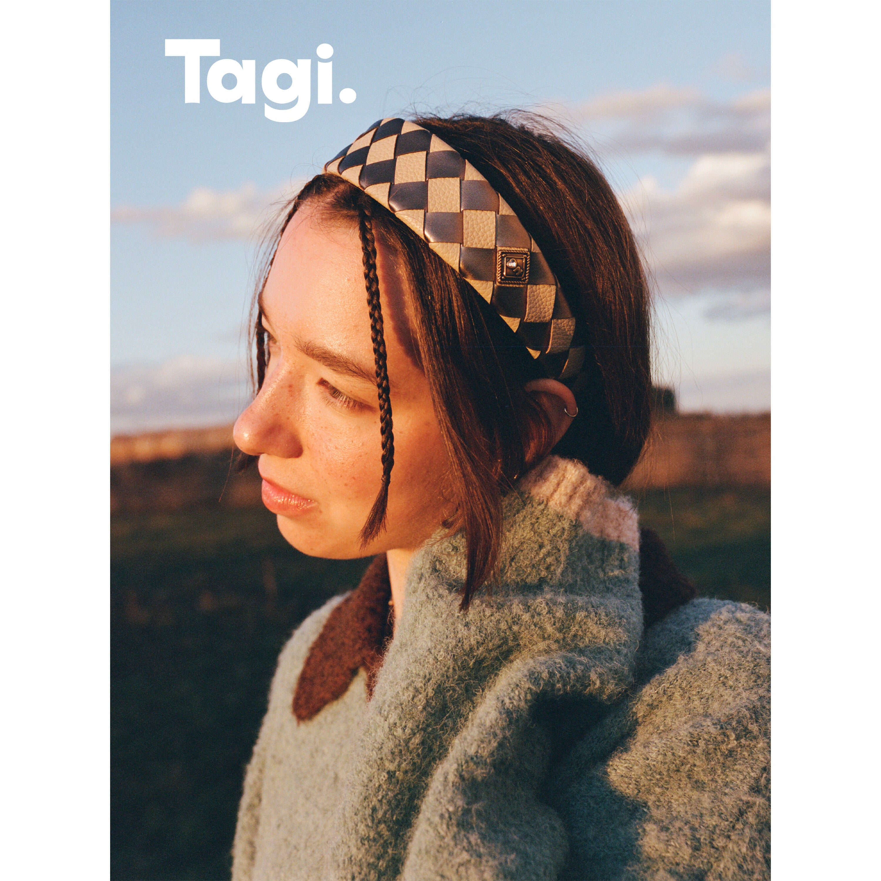 Tagi. Vintage Lock Woven Wide Headband