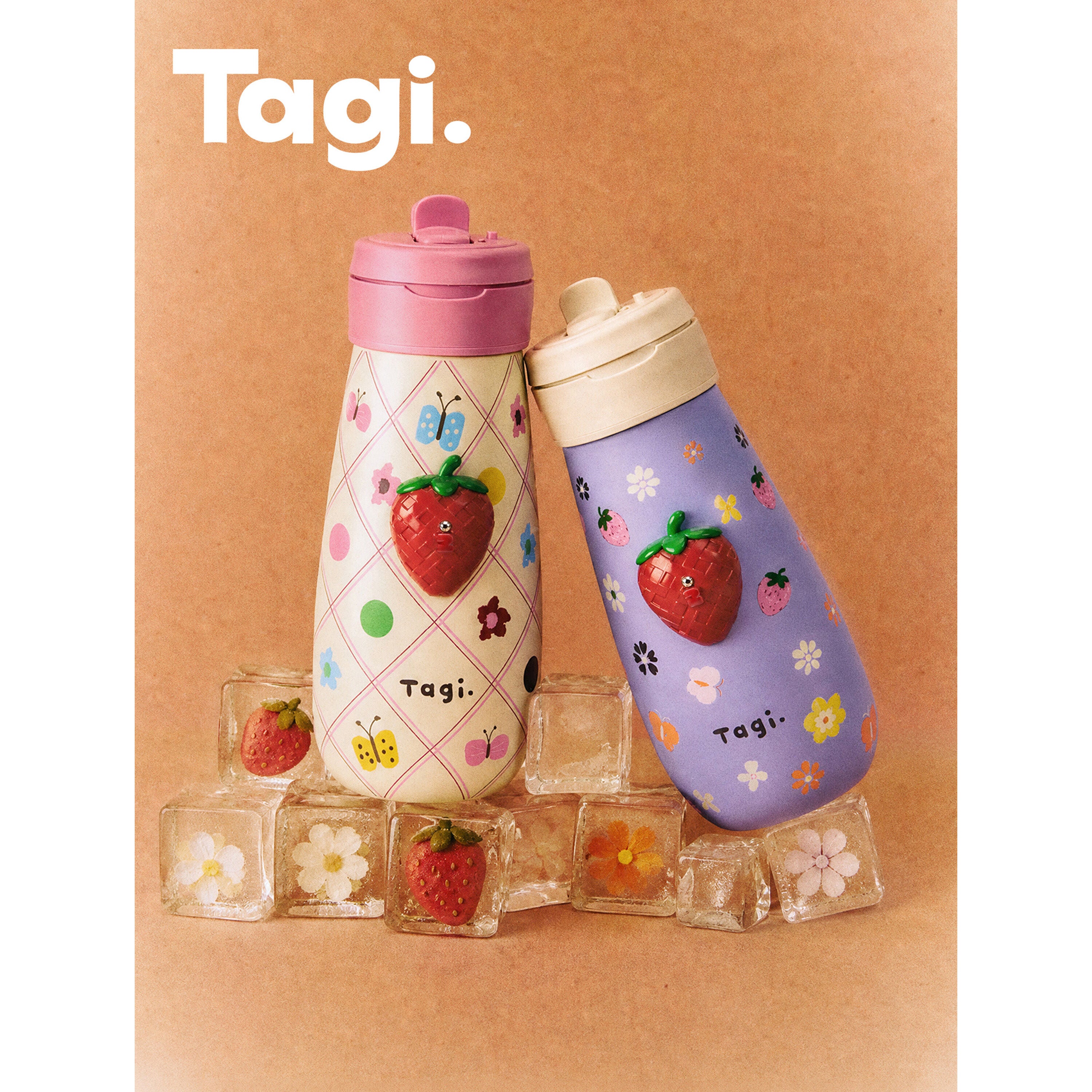 Tagi. Inspire Strawberry Vacuum Bottle 620ml