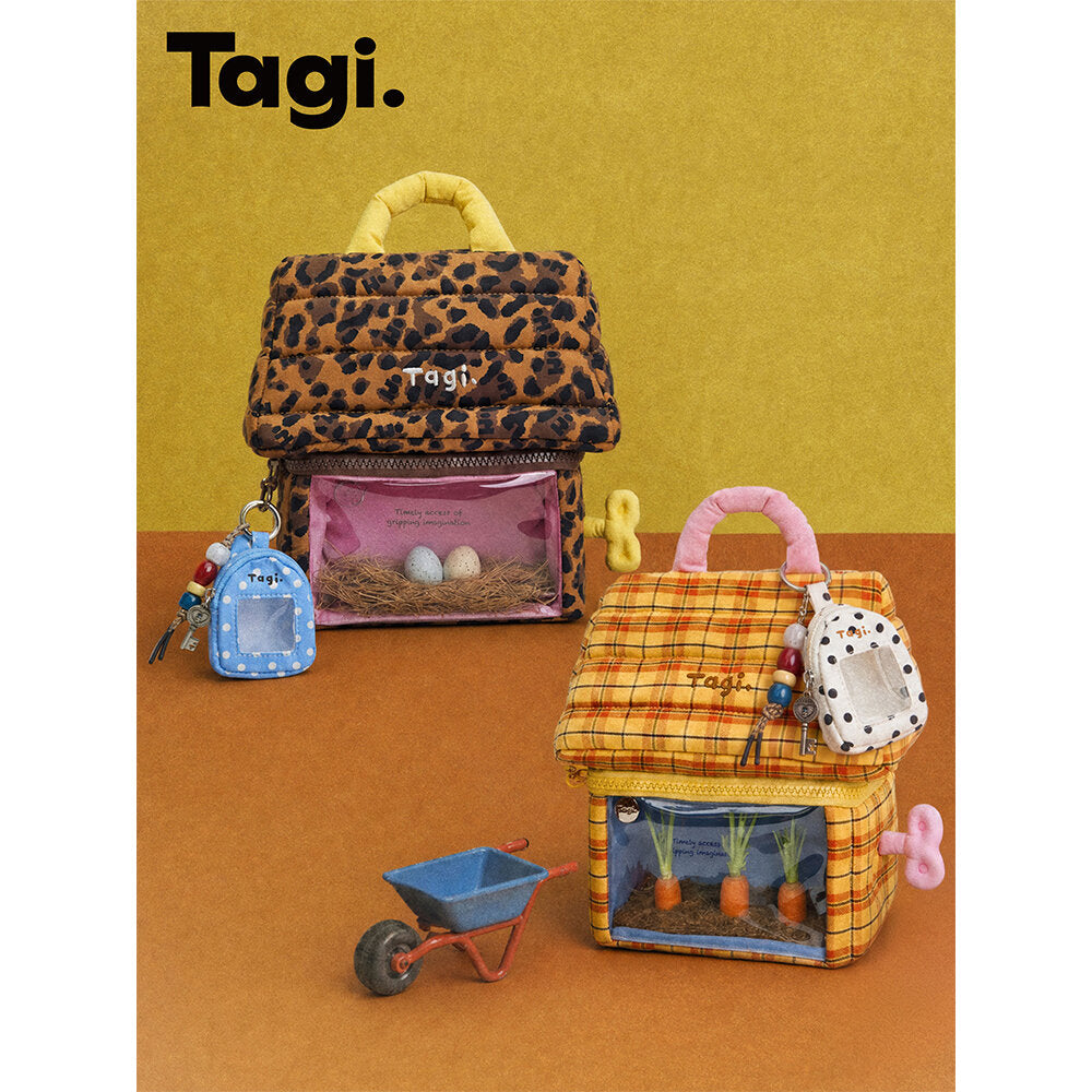 Tagi. Game House Cosmetic Storage Bag / Mini House Bag Charm