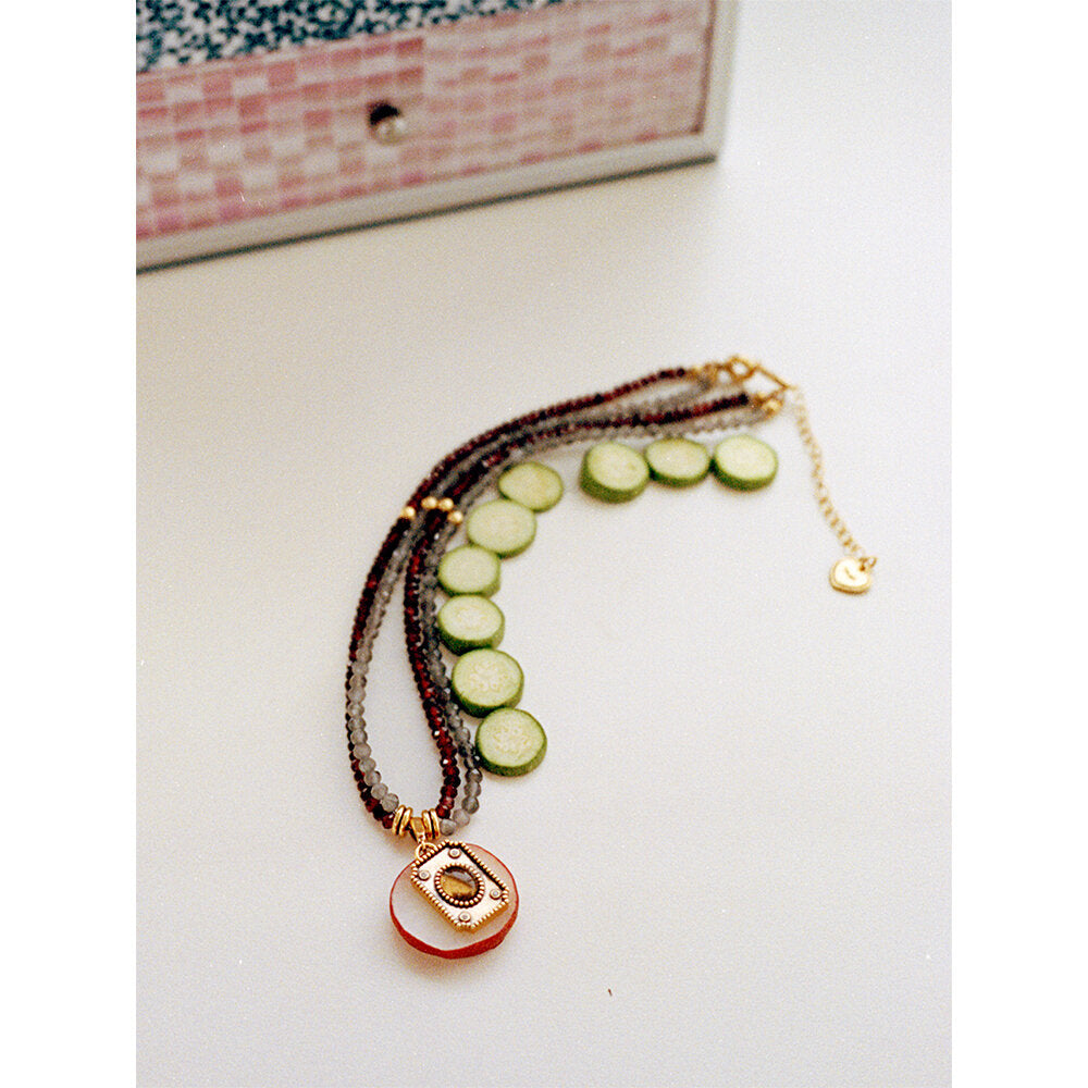 Tagi. Vintage Key & Lock Necklace