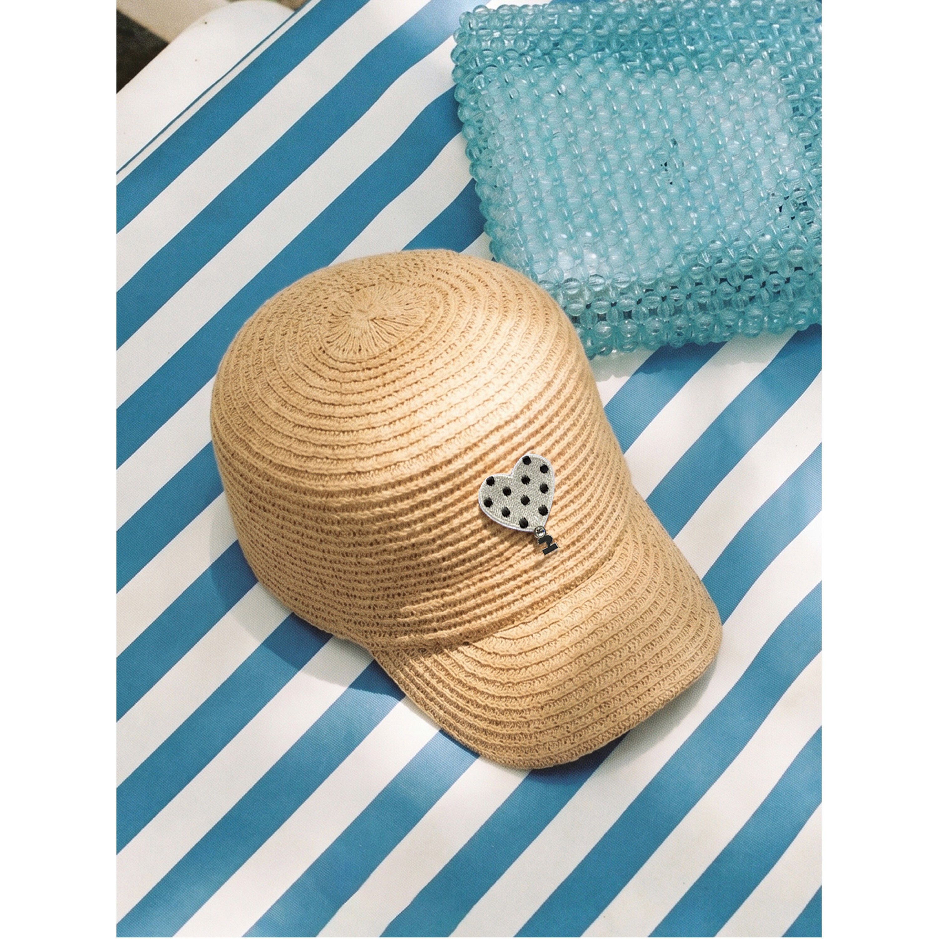 Tagi. Heart Dots Riding Cap Woven Newsboy Cap