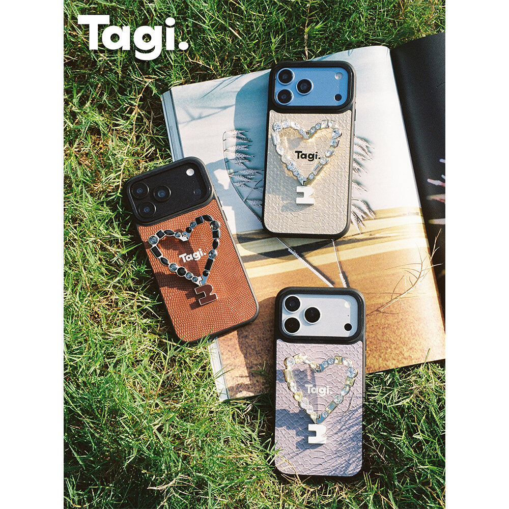 Tagi. Make You Happy Shining Heart Bracket Phone Case iPhone 17/18 Pro Max