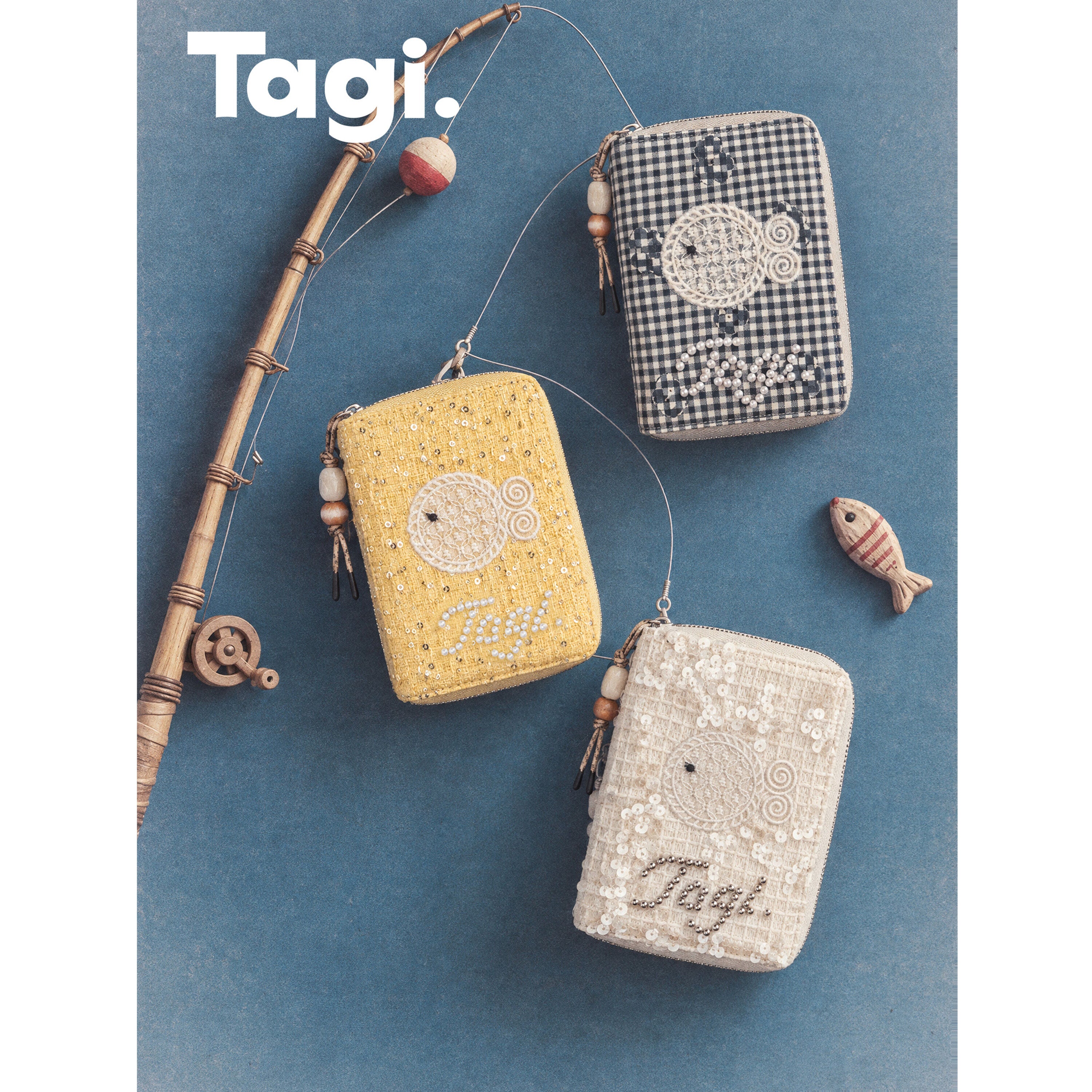 Tagi. Lace Fish Passport Holder