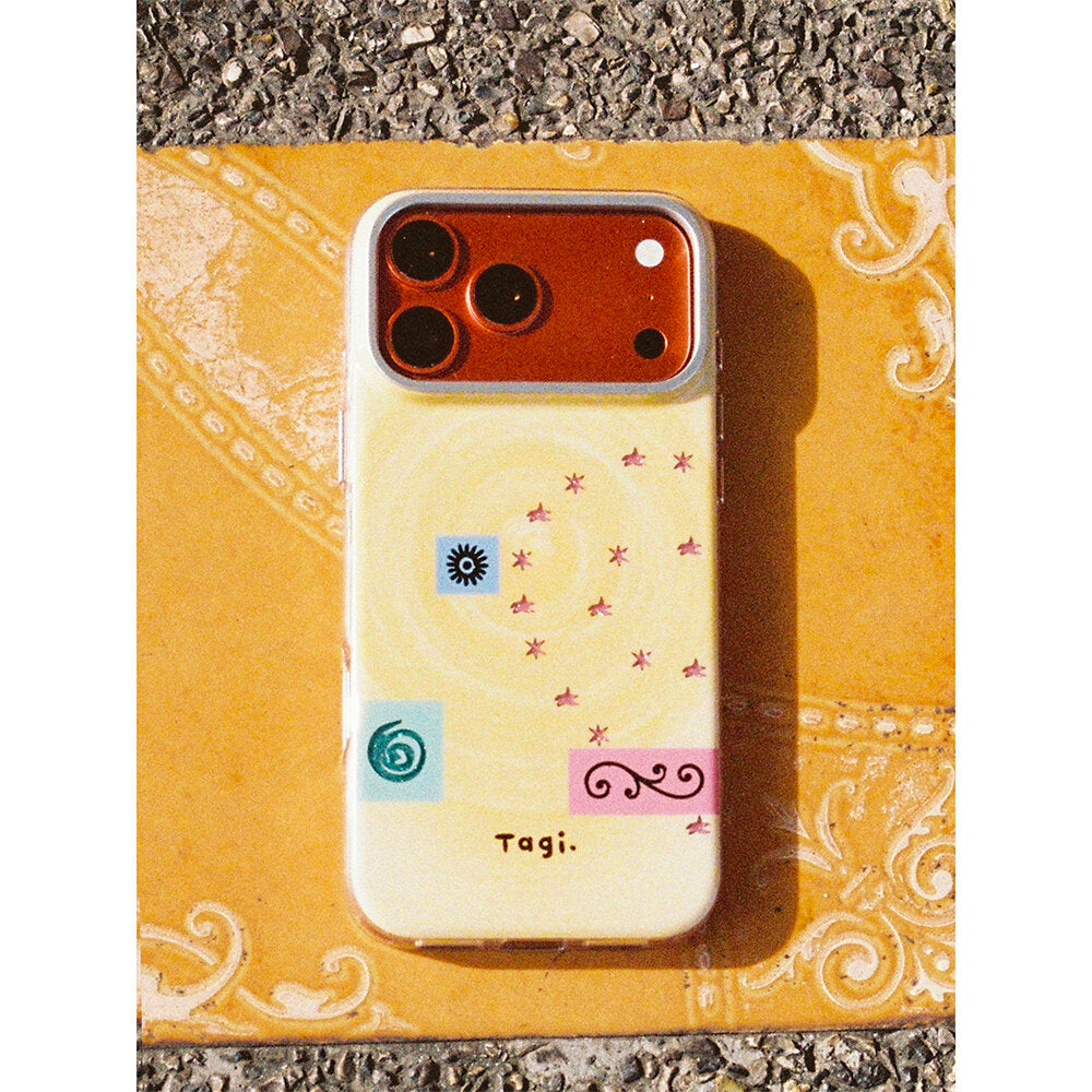 Tagi. Jelly Freeze Spiral Magnetic Phone Case and Conch Phone Holder