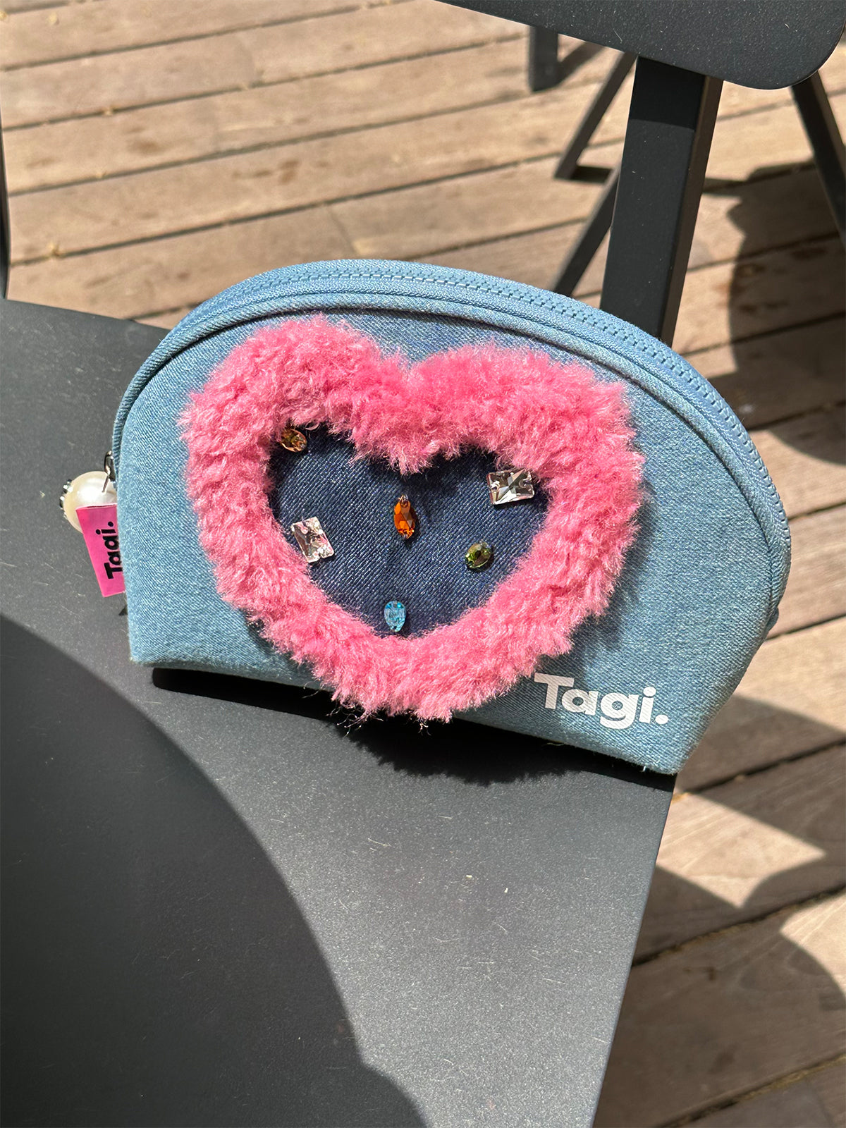 Tagi. Imagine Jelly Love Denim Storage Bag