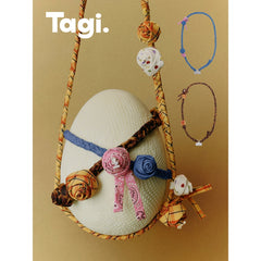 Tagi. Floral Roll-Roll Woven Phone Lanyard